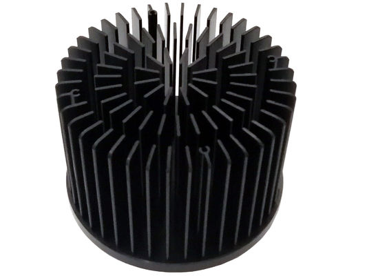 REACH Round LED Forged Heat Sink Tahan Lama Warna Hitam Praktis