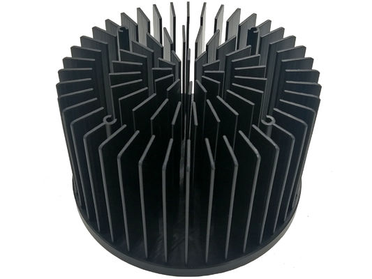 ISO9001 Anodizing Cold Forged Heat Sink 60-65Watt Untuk Lampu Plafon