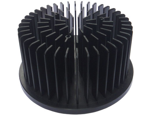 140mm LED Heat Sink Radiator Anodizing Black Surface Treatment