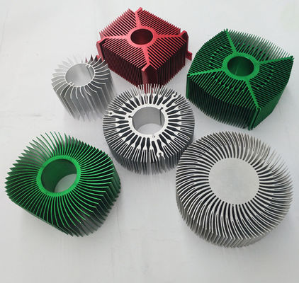Bending Alloy Aluminium Extrusion Profile Heat Sink Serbaguna