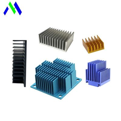 Heat Sink Anodized Serbaguna Persegi, Heatsink CNC Anti Korosi
