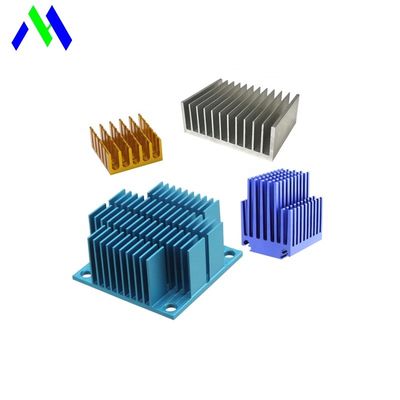 Heat Sink Anodized Serbaguna Persegi, Heatsink CNC Anti Korosi