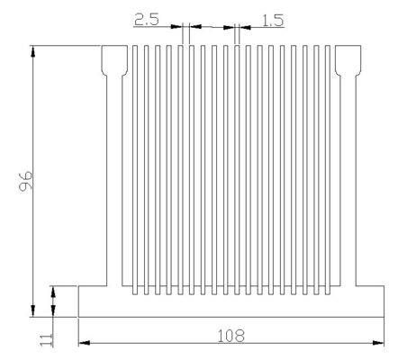 Heat Sink Aluminium Anodized Tahan Karat, Profil Heatsink Aluminium Anti Korosi