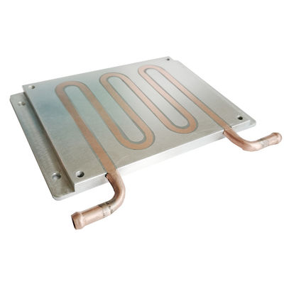 Tahan Lama Tahan Karat Tembaga Heat Sink Plate Pendingin Cair Dengan 6 Loop