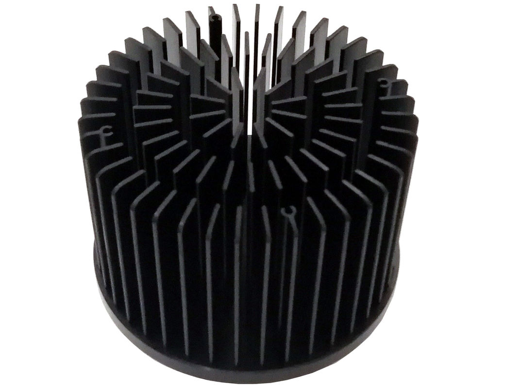 REACH Round LED Forged Heat Sink Tahan Lama Warna Hitam Praktis