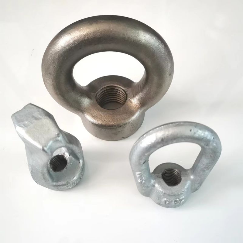 Anti Korosi Alloy Steel Forged Hardware, Serbaguna Lifting Eye Nut Ring