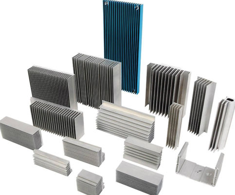 Bending Alloy Aluminium Extrusion Profile Heat Sink Serbaguna