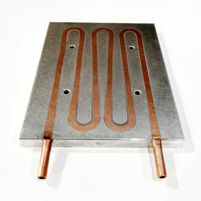 Pelat Pendingin Radiator Cooper Tertanam Untuk Pendinginan Air 120x12x150mm
